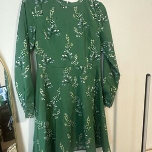 Floral Green Womens Dress